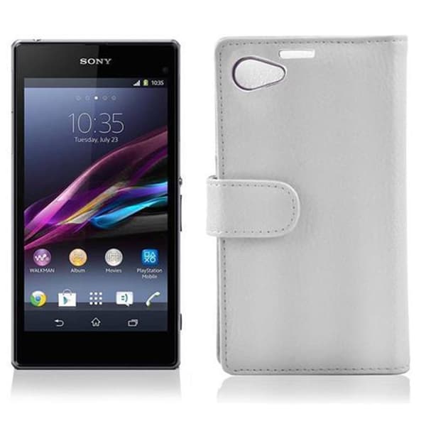 Sony Xperia Z1 COMPACT Lompakkokotelo Suojakotelo Matkapuhelinkotelo Suojakuori kuvioitua keinonahkaa ja korttitasku