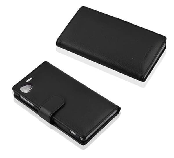 Sony Xperia Z1 COMPACT Lompakkokotelo Suojakotelo Matkapuhelinkotelo Suojakuori kuvioitua keinonahkaa ja korttitasku