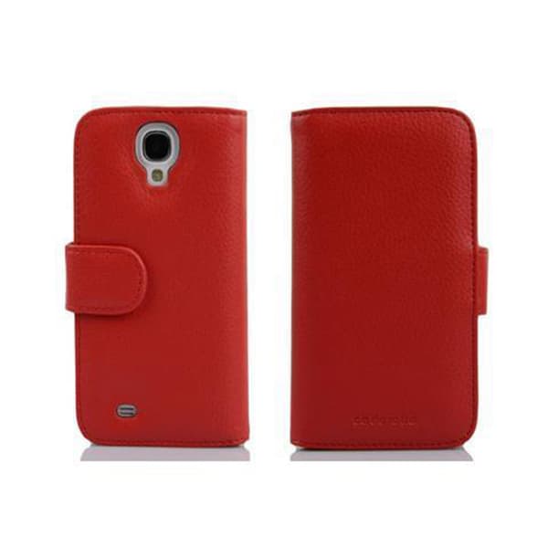 Samsung Galaxy S4 MINI Skal Fodral Plånboksfodral Case Skyddsfodral i texturerat konstläder och kortficka
