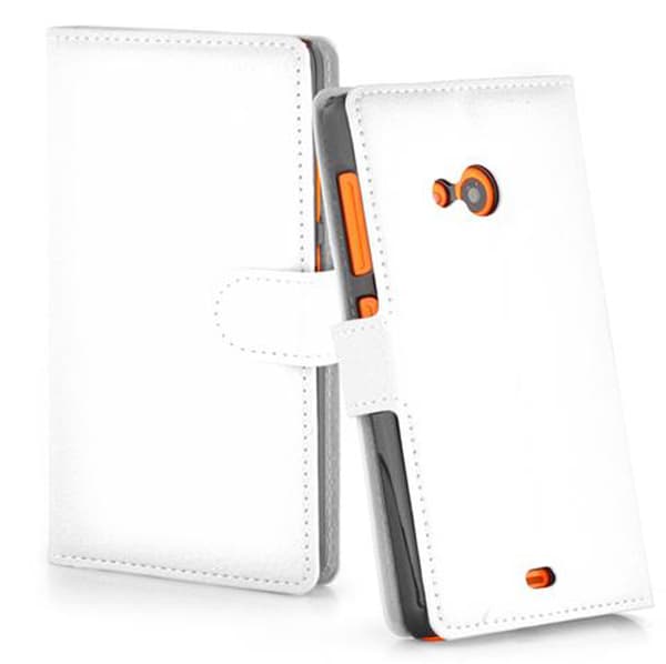 Deksel til Nokia Lumia 535 Lommebokdeksel med magnetisk lukking, stativfunksjon og kortlomme