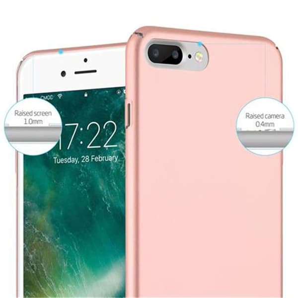 Apple iPhone 7 PLUS / 7S PLUS / 8 PLUS Suojakuori Hard Case Suojakotelo metallin näköinen suojus naarmuja ja iskuja vastaan
