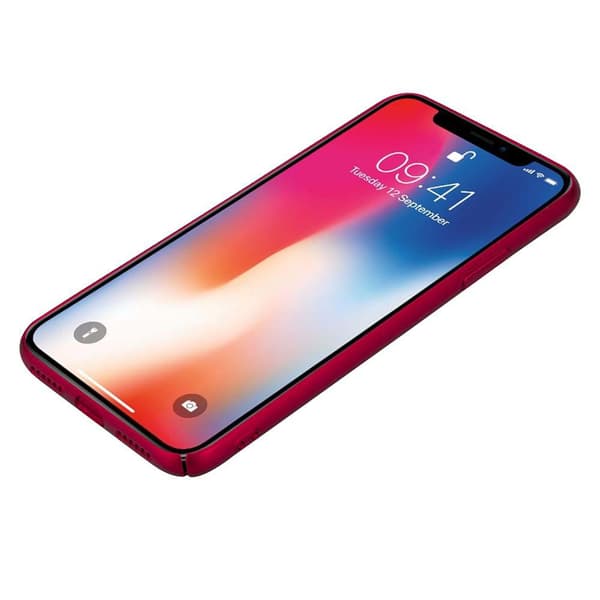 Hårt iPhone X / XS Fodral Skal Fodral Mobilskydd Hard Case Skyddsomslag i metalloptik mot repor och stötar