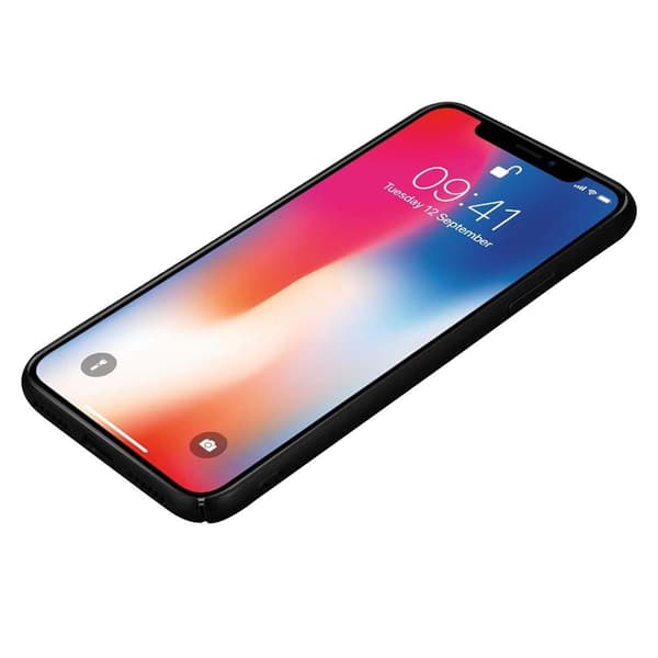Hårt iPhone X / XS Fodral Skal Fodral Mobilskydd Hard Case Skyddsomslag i metalloptik mot repor och stötar