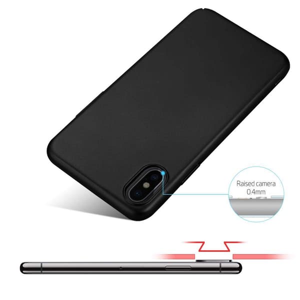 Hårt iPhone X / XS Fodral Skal Fodral Mobilskydd Hard Case Skyddsomslag i metalloptik mot repor och stötar