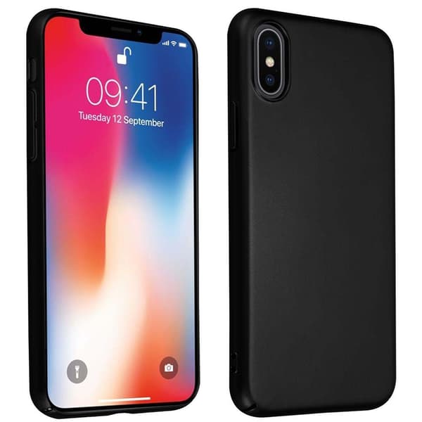 Hårt iPhone X / XS Fodral Skal Fodral Mobilskydd Hard Case Skyddsomslag i metalloptik mot repor och stötar