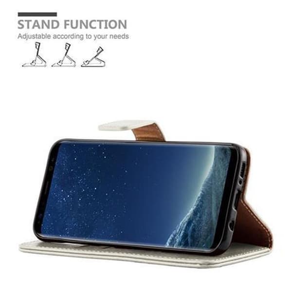 Deksel til Samsung Galaxy S8 Lommebokdeksel med magnetisk lukking, stativfunksjon og kortlomme