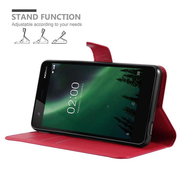 Nokia 2.1 Plånboksfodral Fodral Skal Case med magnetisk stängning, ståfunktion och kortplats