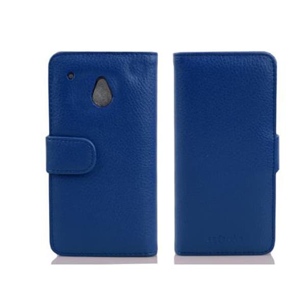 HTC ONE M4 MINI Skal Fodral Plånboksfodral Case Skyddsfodral i texturerat konstläder och kortficka