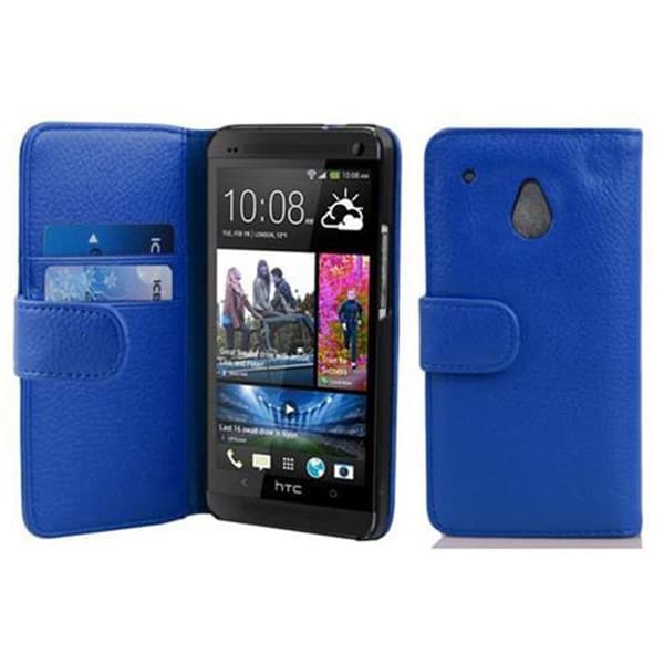 HTC ONE M4 MINI Skal Fodral Plånboksfodral Case Skyddsfodral i texturerat konstläder och kortficka