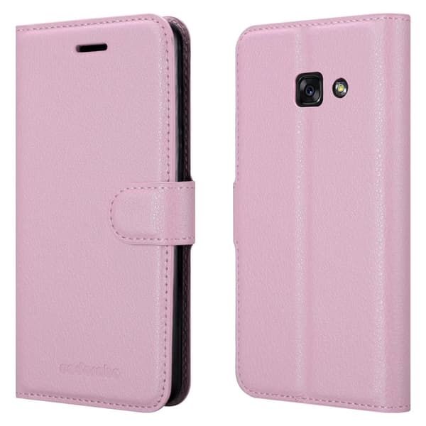 Samsung Galaxy A3 2017 Suojakotelo Lompakkokotelo Matkapuhelinkotelo Suojakuori jossa magneettisuljenta, jalusta-toiminto ja korttitasku