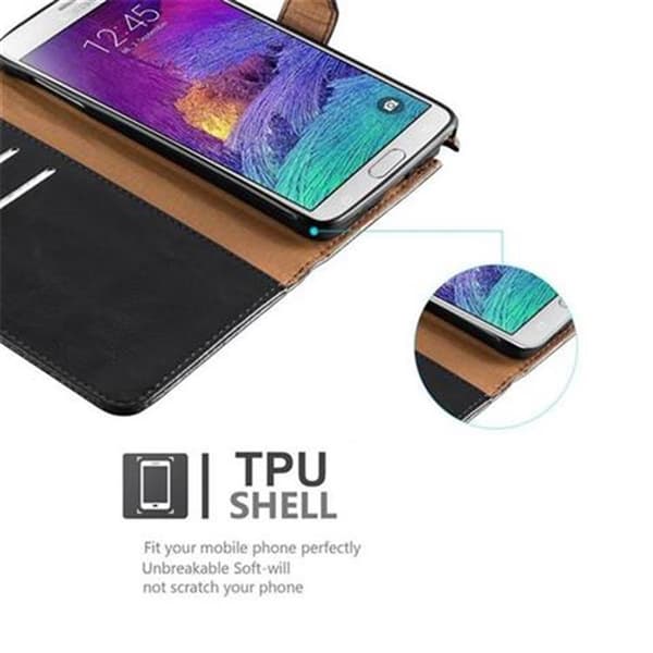 Samsung Galaxy NOTE 4 Plånboksfodral Skal Mobilskyddmed magnetisk stängning, ståfunktion och kortficka