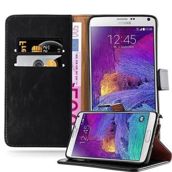 Samsung Galaxy NOTE 4 Plånboksfodral Skal Mobilskyddmed magnetisk stängning, ståfunktion och kortficka
