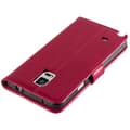 Pikkukuva 5 / 6: Samsung Galaxy NOTE 4 Suojakotelo Suojakuori Lompakkokotelo Matkapuhelinkotelo jossa magneettisuljenta, jalusta-toiminto ja korttitasku
