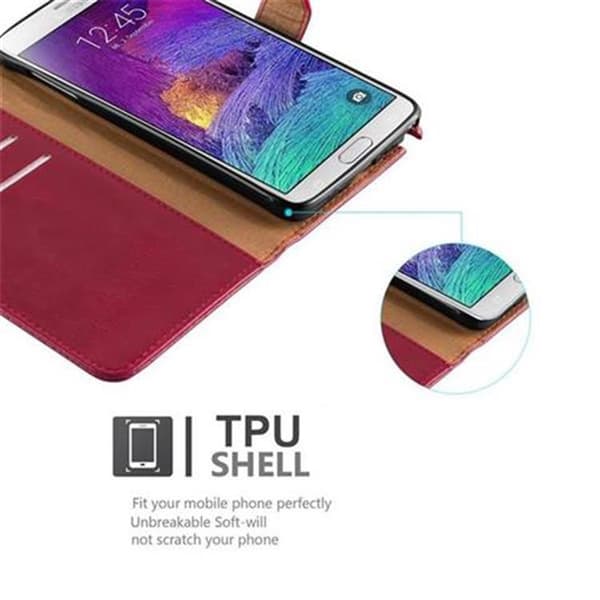 Samsung Galaxy NOTE 4 Plånboksfodral Skal Mobilskyddmed magnetisk stängning, ståfunktion och kortficka
