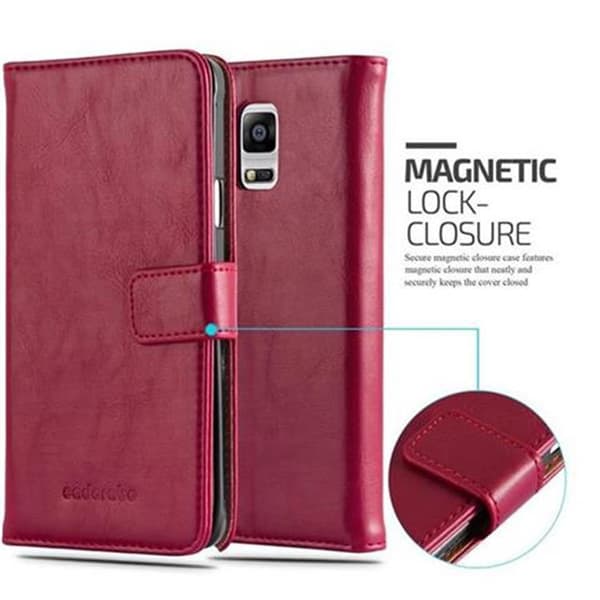 Samsung Galaxy NOTE 4 Plånboksfodral Skal Mobilskyddmed magnetisk stängning, ståfunktion och kortficka