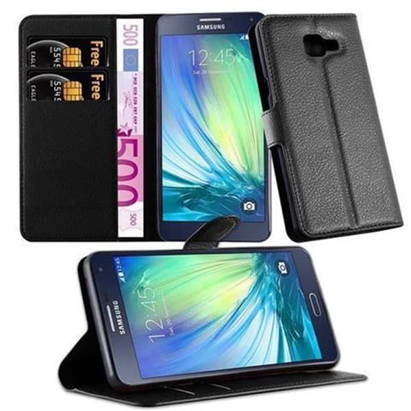 Samsung Galaxy A5 2016 Suojakotelo Lompakkokotelo Matkapuhelinkotelo Suojakuori jossa magneettisuljenta, jalusta-toiminto ja korttitasku