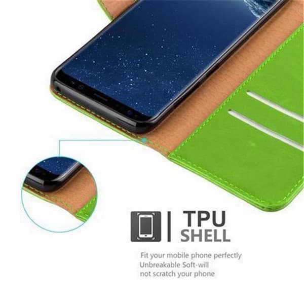 Samsung Galaxy S8 PLUS Plånboksfodral Skal Mobilskyddmed magnetisk stängning, ståfunktion och kortficka