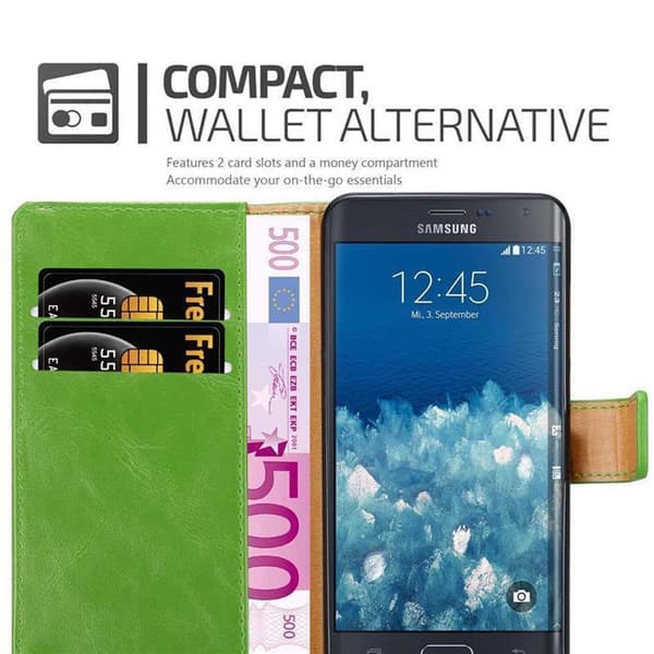 Samsung Galaxy NOTE EDGE Plånboksfodral Skal Mobilskyddmed magnetisk stängning, ståfunktion och kortficka
