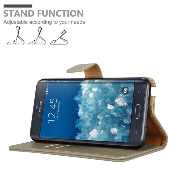 Samsung Galaxy NOTE EDGE Plånboksfodral Skal Mobilskyddmed magnetisk stängning, ståfunktion och kortficka