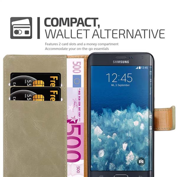 Samsung Galaxy NOTE EDGE Plånboksfodral Skal Mobilskyddmed magnetisk stängning, ståfunktion och kortficka