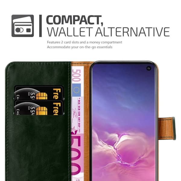 Samsung Galaxy S10 4G Suojakotelo Suojakuori Lompakkokotelo Matkapuhelinkotelo jossa magneettisuljenta, jalusta-toiminto ja korttitasku