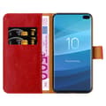 Miniatyrbilde 11 av 11: Deksel til Samsung Galaxy S10 PLUS Lommebokdeksel med magnetisk lukking, stativfunksjon og kortlomme