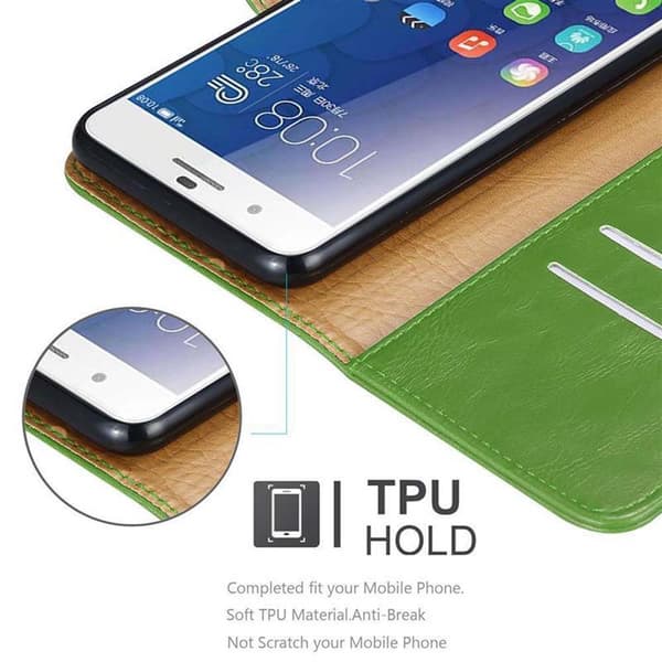 Honor 6 PLUS Suojakotelo Suojakuori Lompakkokotelo Matkapuhelinkotelo jossa magneettisuljenta, jalusta-toiminto ja korttitasku