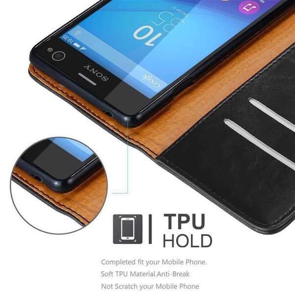 Sony Xperia C4 Suojakotelo Suojakuori Lompakkokotelo Matkapuhelinkotelo jossa magneettisuljenta, jalusta-toiminto ja korttitasku