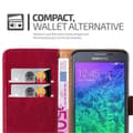 Miniatyrbilde 4 av 6: Deksel til Samsung Galaxy ALPHA Lommebokdeksel med magnetisk lukking, stativfunksjon og kortlomme