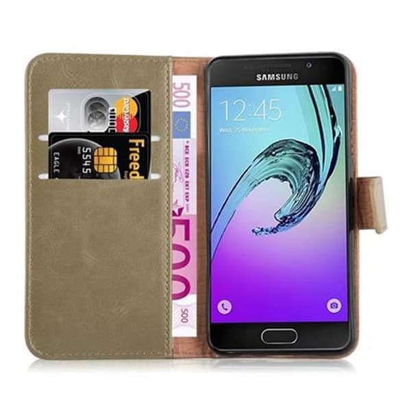 Samsung Galaxy A3 2016 Plånboksfodral Skal Mobilskyddmed magnetisk stängning, ståfunktion och kortficka