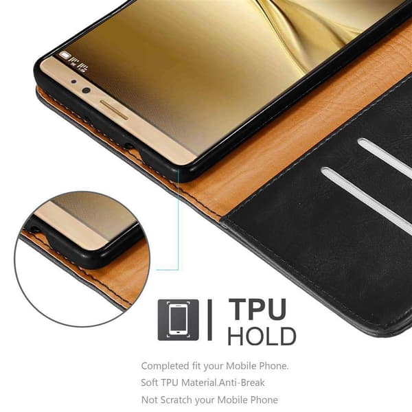 Deksel til Huawei MATE 8 Lommebokdeksel med magnetisk lukking, stativfunksjon og kortlomme