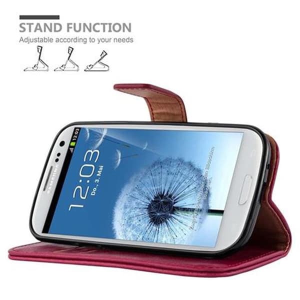 Samsung Galaxy S3 / S3 NEO Suojakotelo Suojakuori Lompakkokotelo Matkapuhelinkotelo jossa magneettisuljenta, jalusta-toiminto ja korttitasku