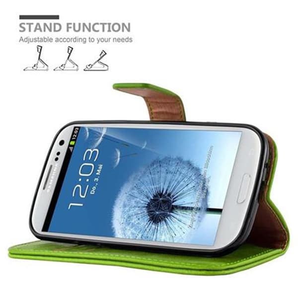 Samsung Galaxy S3 / S3 NEO Suojakotelo Suojakuori Lompakkokotelo Matkapuhelinkotelo jossa magneettisuljenta, jalusta-toiminto ja korttitasku