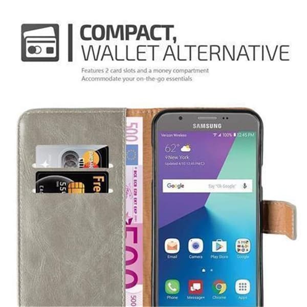 Deksel til Samsung Galaxy J7 2017 US Version Lommebokdeksel med magnetisk lukking, stativfunksjon og kortlomme