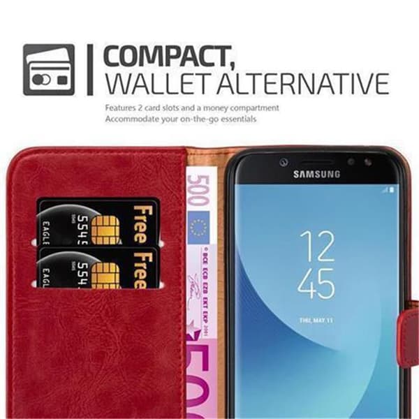 Samsung Galaxy J7 2017 Suojakotelo Suojakuori Lompakkokotelo Matkapuhelinkotelo jossa magneettisuljenta, jalusta-toiminto ja korttitasku