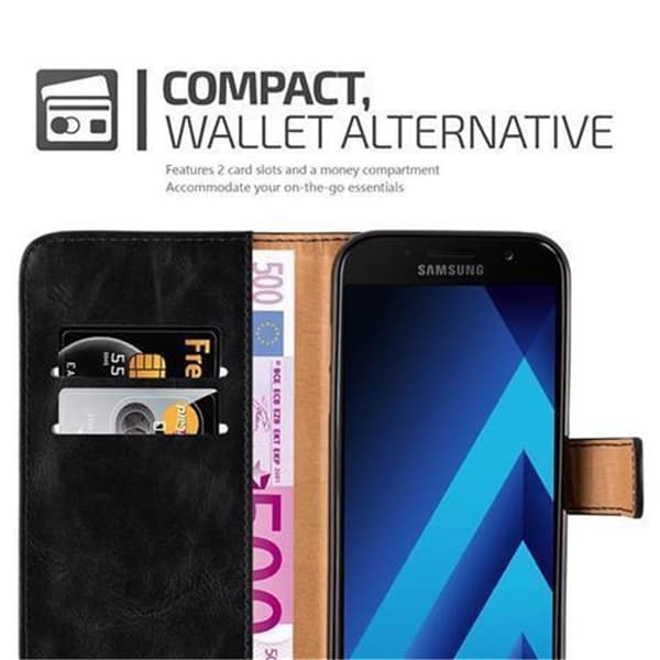 Samsung Galaxy A3 2017 Plånboksfodral Skal Mobilskyddmed magnetisk stängning, ståfunktion och kortficka