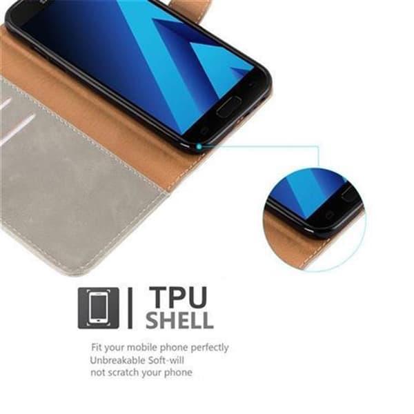 Samsung Galaxy A3 2017 Plånboksfodral Skal Mobilskyddmed magnetisk stängning, ståfunktion och kortficka