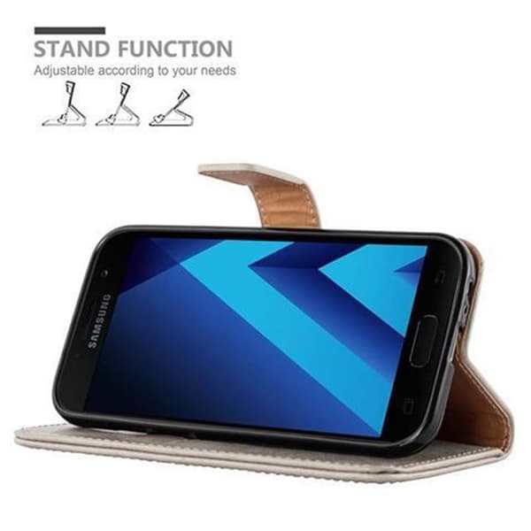 Samsung Galaxy A3 2017 Plånboksfodral Skal Mobilskyddmed magnetisk stängning, ståfunktion och kortficka