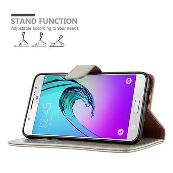 Samsung Galaxy J7 2016 Suojakotelo Suojakuori Lompakkokotelo Matkapuhelinkotelo jossa magneettisuljenta, jalusta-toiminto ja korttitasku