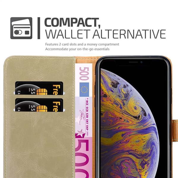 Apple iPhone XS MAX Suojakotelo Suojakuori Lompakkokotelo Matkapuhelinkotelo jossa magneettisuljenta, jalusta-toiminto ja korttitasku