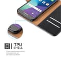 Miniatyrbilde 3 av 6: Deksel til Samsung Galaxy J5 2017 US Version Lommebokdeksel med magnetisk lukking, stativfunksjon og kortlomme