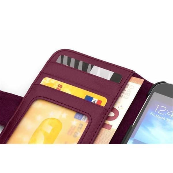 Samsung Galaxy ALPHA Skal Fodral Mobilskydd med magnetisk stängning och 3 kortplatser