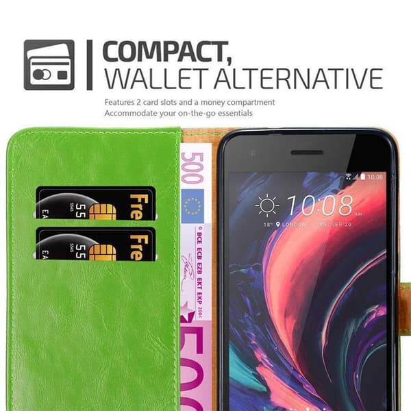 HTC Desire 10 PRO Plånboksfodral Skal Mobilskyddmed magnetisk stängning, ståfunktion och kortficka