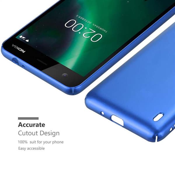 Nokia 2 2017 Suojakuori Hard Case Suojakotelo metallin näköinen suojus naarmuja ja iskuja vastaan