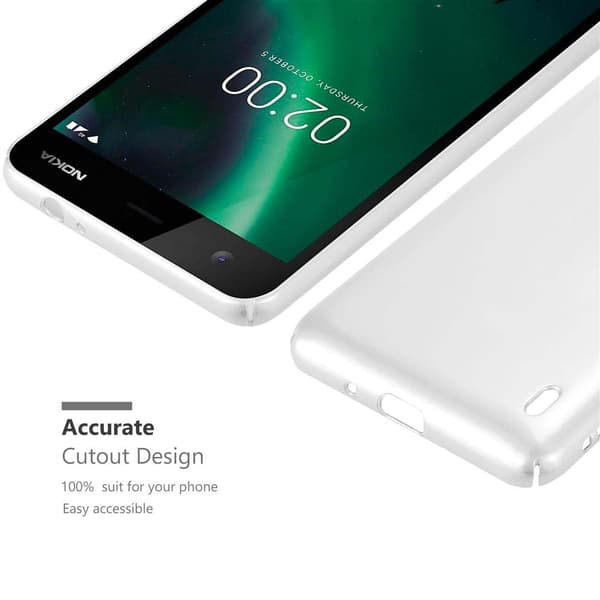 Nokia 2 2017 Suojakuori Hard Case Suojakotelo metallin näköinen suojus naarmuja ja iskuja vastaan