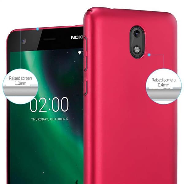 Nokia 2 2017 Suojakuori Hard Case Suojakotelo metallin näköinen suojus naarmuja ja iskuja vastaan