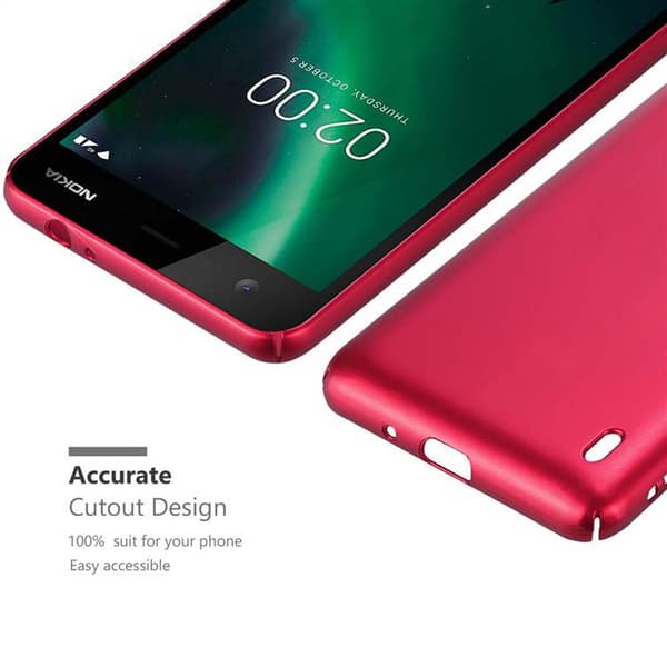 Nokia 2 2017 Suojakuori Hard Case Suojakotelo metallin näköinen suojus naarmuja ja iskuja vastaan