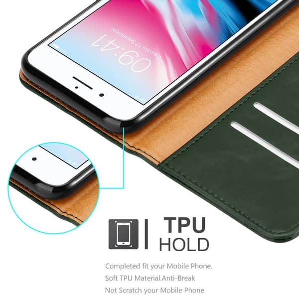 iPhone 7 PLUS / 7S PLUS / 8 PLUS Plånboksfodral Skal Mobilskyddmed magnetisk stängning, ståfunktion och kortficka