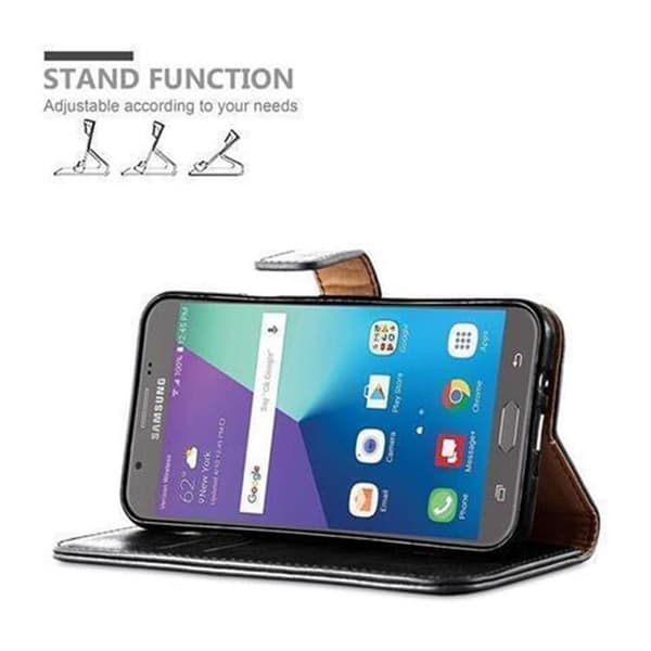Deksel til Samsung Galaxy J3 2017 US Version Lommebokdeksel med magnetisk lukking, stativfunksjon og kortlomme