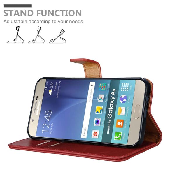 Samsung Galaxy A8 2015 Plånboksfodral Skal Mobilskyddmed magnetisk stängning, ståfunktion och kortficka